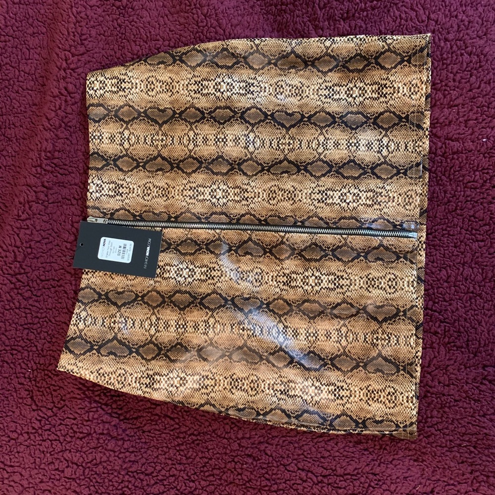 Animal print skirt